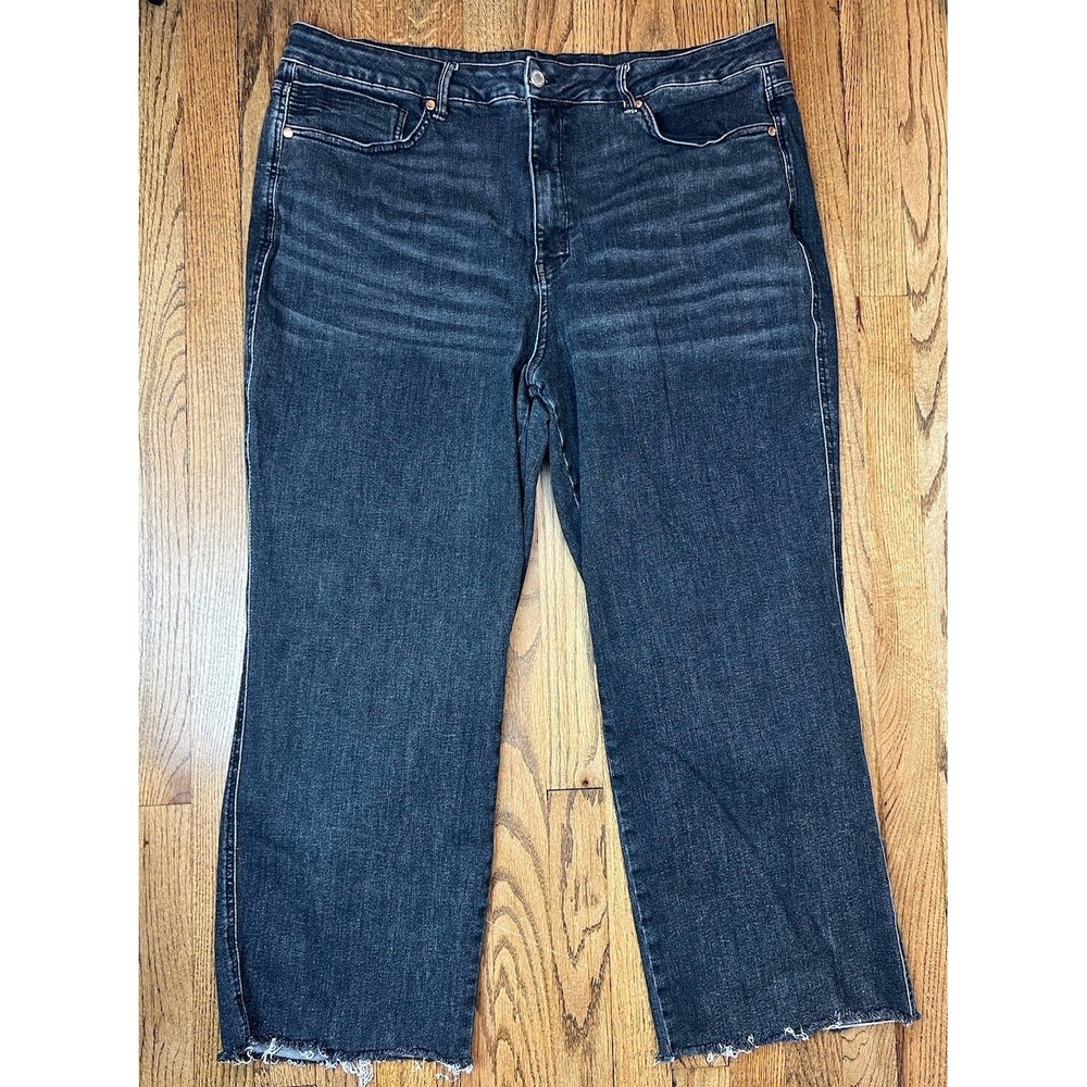 Judy‎ Blue Mid Rise Relaxed Fit Denim Jeans Women's Dark Wash Black Sz 24W 41x28